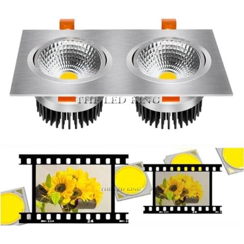 Square LED downlight Recessed Hot Sale 9W 12W 15W 21W AC85-240V cob LED Ceiling Downlight Dimmable led Down light LED Spot Light