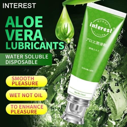 New Aloe Lubricant 1pcs Good lubrication Of Plant Extracts Taken From Nature 50ML Lub For Safty Sex Toys Use Couple Play