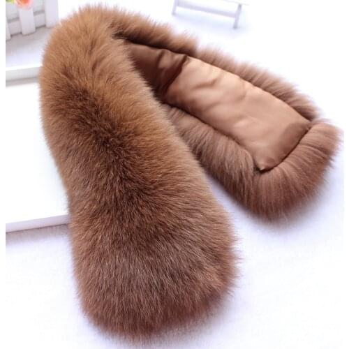 Hot Fashion Autumn Winter natural fox fur Collar Scarf Neck Warmer stole for garment for Women and men Multicolor Beautiful