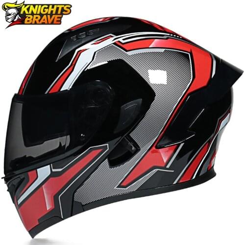 Motorcycle Helmet Flip Up Casco Moto Men Motobiker Racing Helmet Double Visor Motocross Helmet Modular Motorbike Capacete