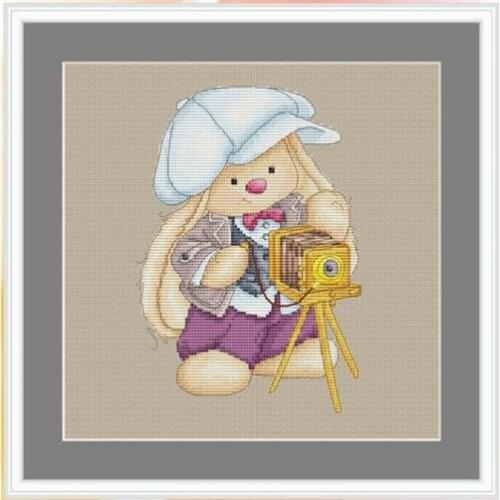 Top Little Pirate Counted Cross Stitch Kit Cross stitch RS cotton with cross stitch Bonnie Rabbit - Photographer