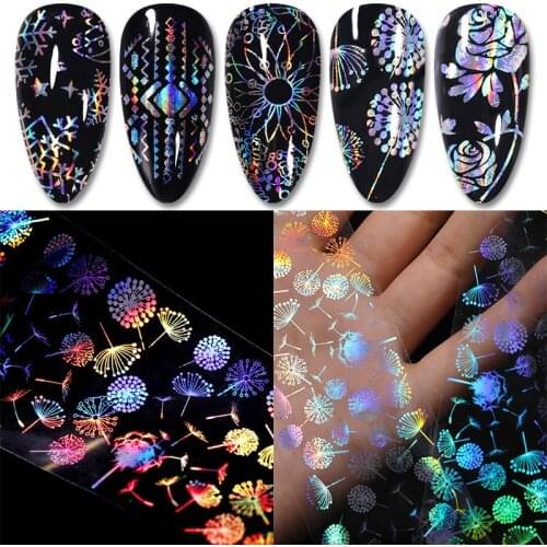 Nail Art Starry Sticker Boxed Starry Nail Sticker Transfer Paper Bottle Seven Color Laser Starry Paper Laser Starry Paper