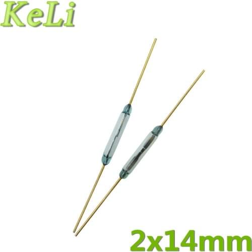 New 10PCS/LOT Reed Switch 2X14mm Glass N/O Low Voltage Current MKA14103