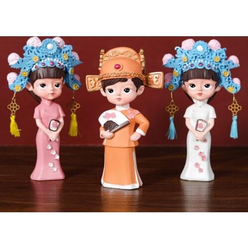 New Chinese Ancient Style Cheongsam Phoenix Crown Girl Blind Box Hand-made Home Decoration Crafts Creative Childrens Gifts