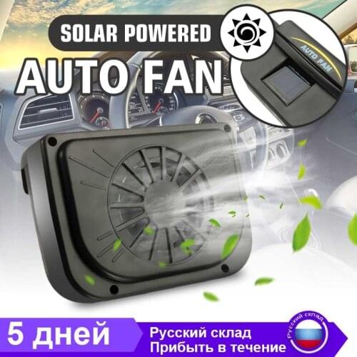 New Solar Sun Power Car Auto Fan Air Vent Cool Cooler Ventilation System Radiator Car Window Cooling Fans