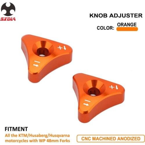 Motorcycle Front Shock Absorber Knob Adjuster For KTM Husaberg Husqvarna SX SXF EXC XCW 125-530 690 SMC ENDURO DUKE 48MM Forks