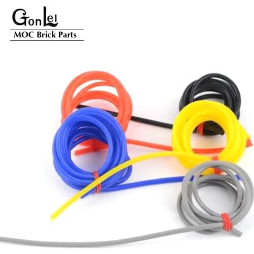 200cm Pneumatic Parts 5102c48 Soft Tubes Hose 4mm D. 48L V2 fit for Reinforced Cylinder Pneumatics Pump Blocks Bricks Toys 26439