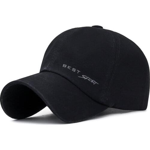 Washed Brushed Twill Cotton Baseball Cap Adjustable Dad Cap Sports Solid Outdoor Sun Hat Fit Men and Women