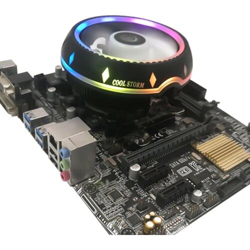 UFO-R Hydraulic Bearing RGB CPU Air Cooler w/ 90mm Fan for AMD LGA 115X 775 Efficient Cooling CPU Cooler Fan Silent Radiator