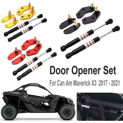 Billet Aluminum Anodized Door Opener Gas Struts Sets For Can-am Maverick X3 and X3 Max Front / Rear Doors 2017 -2021