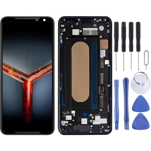 IPartsBuy LCD Screen and Digitizer Full Assembly with Frame for Asus ROG Phone II ZS660KL