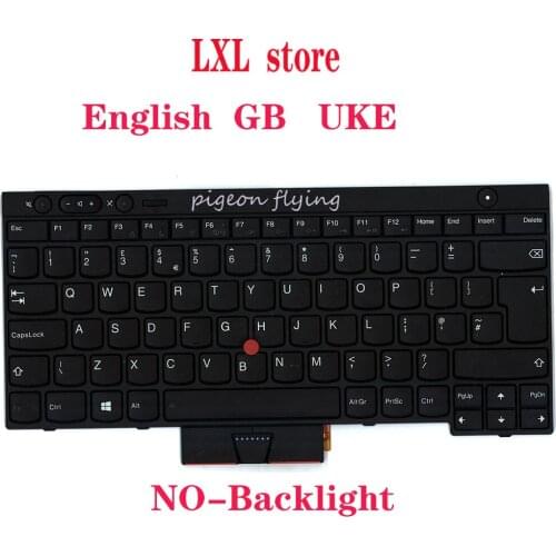 0C02026 for Lenovo Thinkpad T430 T430I T430S T430Si keyboard English GB UKE FRU 04X1306 04Y0594 04X1344 04Y0631 04Y0519 04X1230