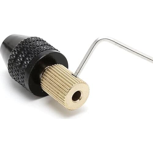 1Set 3.17mm Electric Motor Shaft Mini Chuck Fixture Clamp 0.3mm-3.5mm Drill Bit
