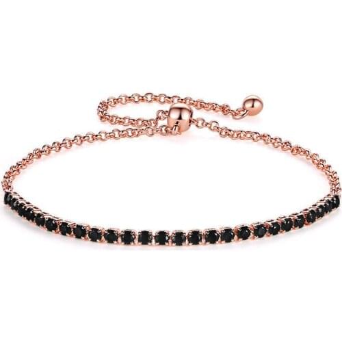 1 Row Shiny Bling Iced Out Women Zircon Bracelet Tennis Bracelets For Women Men Jewelry CZ Chain Dropshipping