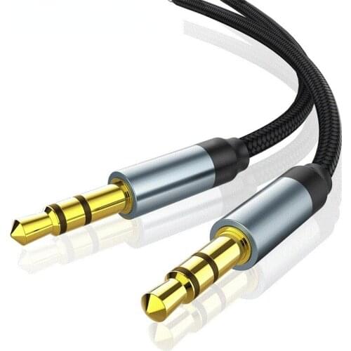 1pc 3.5mm Jack Audio Cable Jack Male to Male Audio Aux Cable For Samsung S10 Car Headphone Speaker Wire Line Aux CordSpeaker