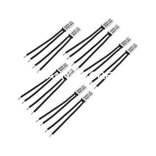 10pcs 250V 5A Plastic Temperature Switch Thermostat 15C-110C 20/25/40/55/75/80/95/100/105C Degree Celsius NO Normal Open KSD9700