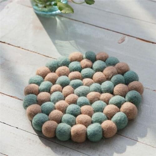 15mm/20mm 20pcs Random Mixed Color Wool Felt Ball Without Hole Arts Crafts Sewing DIY Apparel Sewing Fabric DIY Craft Supplies