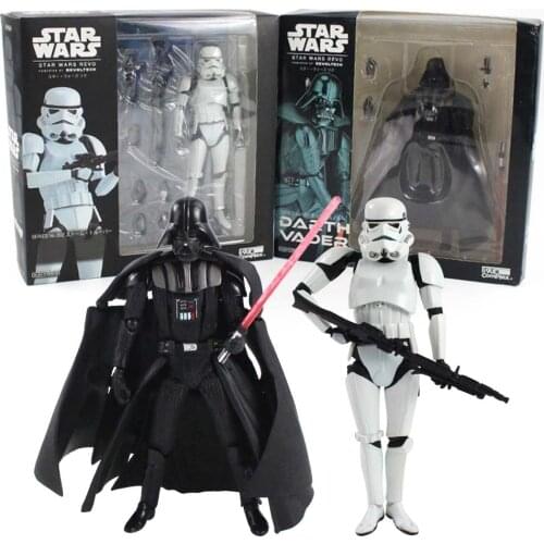 16cm Star Wars The Black Series Sandtrooper Darth Maul PVC Action Figure Collectible Model Toy for Kids