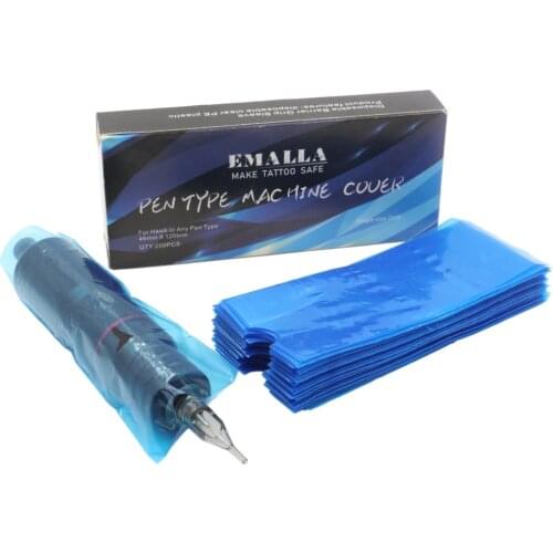 New 200Pcs/Box Portable Disposable Tattoo Bag Cover Sleeves For Tattoo Machine Pen Tattoo Accessories