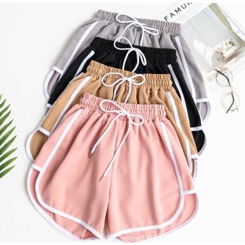 2021 New Summer Basics Hot Shorts Khaki Pink Casual Shorts for Woman Sport Shorts Woman Shorts Clothes Wholesale