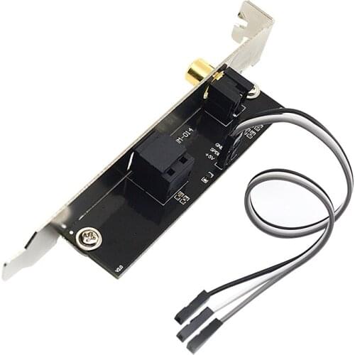 24BIT192KHz SPDIF Daughter Card Optical Fiber Coaxial Digital Sound Card Baffle DAC DTS Decoder for General Motherboard