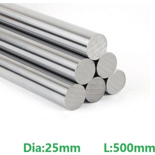 4pcs/lot 25mm linear shaft 500mm long 25x500mm chromed plated hardened linear shaft rod bar