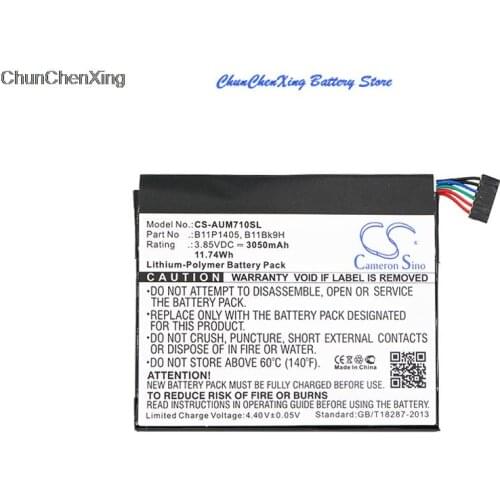 Cameron Sino 3050mAh Battery B11Bk9H, B11P1405 for Asus K01A, ME170CX, ME7000C, ME70CX, MeMO Pad 7 ME70CX