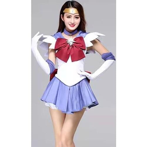 Anime Cosplay Sailor Stars Sailor Saturn Dress Halloween Cosplay Costume Tomoe Hotaru Halloween