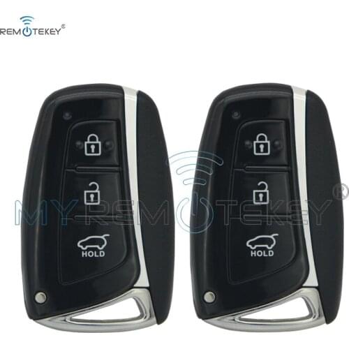 Remtekey 2pcs 3 button 433mhz ID46 electronic chip 7952 for Hyundai Santa Fe IX45 2013 2014 New style Smart car key