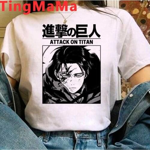Attack on Titan Titans Attack t-shirt male aesthetic graphic tees harajuku t shirt tumblr white t shirt