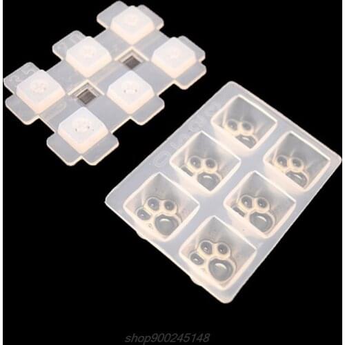 Compatible with Cherry MX Mechanical Gaming Keyboard Epoxy Resin Mold Computer PC Gamer Pet Paw Keycaps J18 21 Dropship