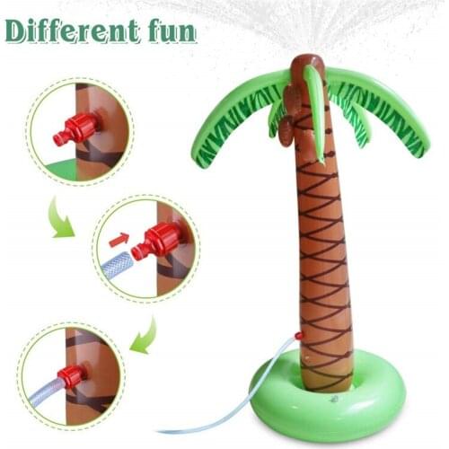 Coconut trees with air - filled water jets Childrens outdoor splashing toys