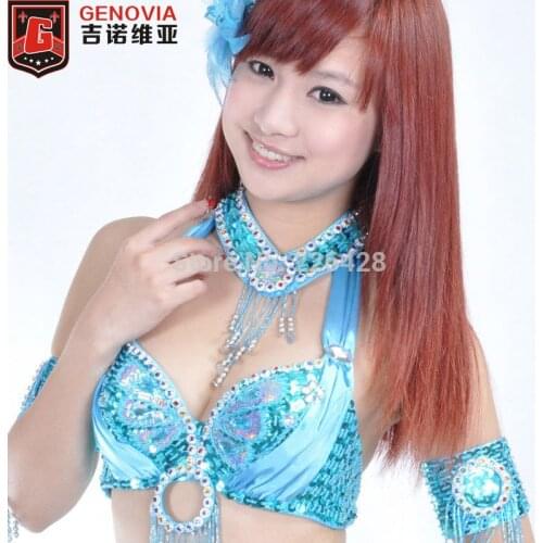 Belly Dance Costume 1 Pair Armbands & 1 Necklace 12 Colours