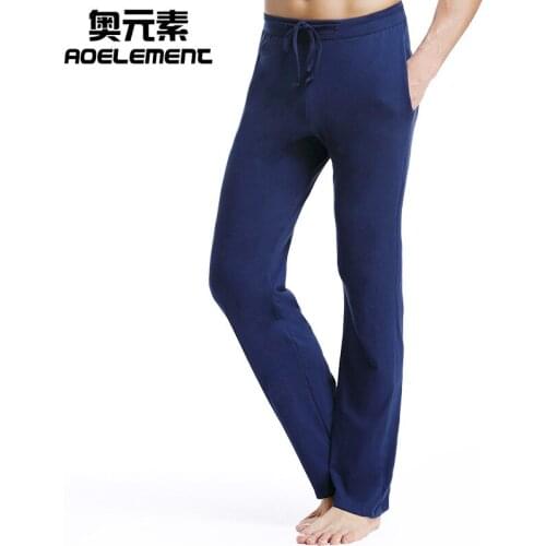 Mens Health Autumn Casual Home Pants Cotton Mens Pajama Pants Big Size Loose Running Sports household pants