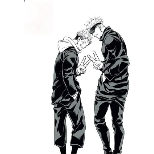 Jujutsu Kaisen Car Sticker Body for Car Occlusion Camper Air Conditioner Waterproof Scratch Decals Apply To Car Window Laptop