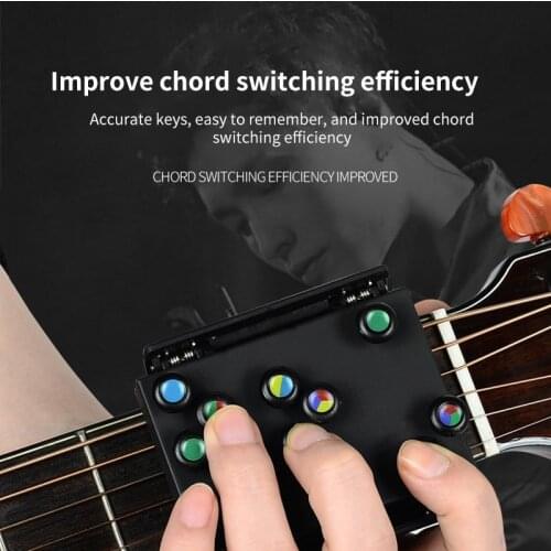 NEW Guitar Learning System Teaching Practrice Aid with 21 chords Lesson Guitar Chord Trainer Practice Tools Accessories part