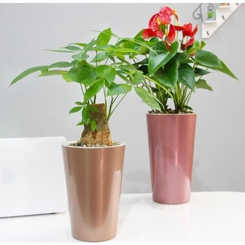 New Self Watering Planter Violet Pots Lazy Flower Pot Automatic-Watering Planter Flower Pot -30