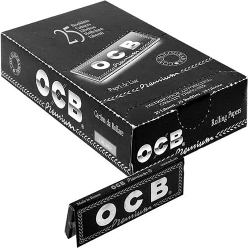 OCB PREMIUM 1 1/4 78MM smoking paper contains 25 bookcases X 50 sheets ultrathin paper