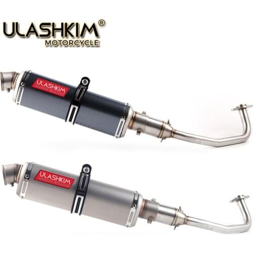 PCX150 PCX125 PCX 125 150 Motorcycle Scooter Exhaust Muffler Full System Middle Pipe Slip-On Escape Fit For HONDA PCX125 PCX150
