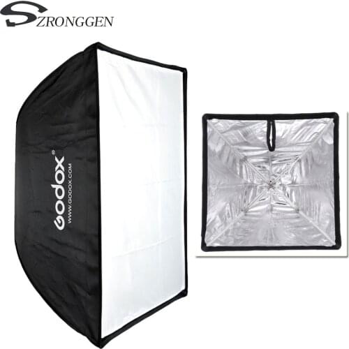 Godox 50*70 / 19.68in*27.55in Portable quadrangle Softbox Umbrella Brolly Reflector for Speedlight Flash Light Photo Studio