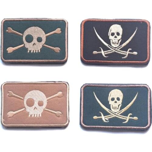 Size Eye Skull 3D Embroidered Armband Military Tactics Special Warrior Gas Badge Camouflage Clothing Backpack Hat Patch