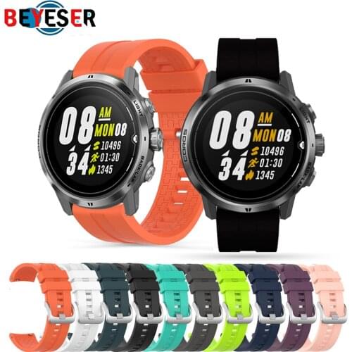 22mm Watchband Wrist Band For COROS APEX Pro Sport Silicone Strap For APEX 46mm Watch Replaceable accessories Bracelet Correa