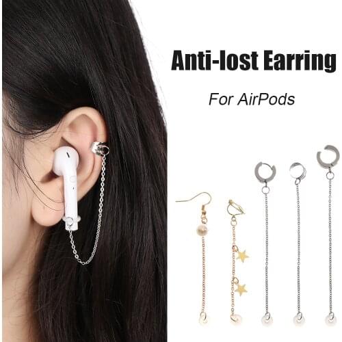 1 Pair Fashion Anti Loss Earrings Protective Earhooks Secure Fit Hooks Anti-lost Ear Clip Earphone Holders For Apple AirPods