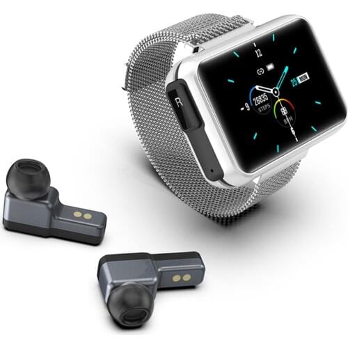 Garafree T91 Smart Watch Bracelet 2 in 1 TWS Wireless Bluetooth Earbuds 1.4 Inch Heart Rate Blood Pressure Fitness Wristband