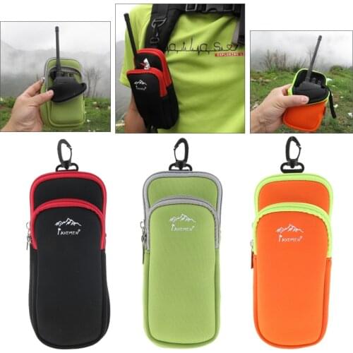 Sports Mobile Phone Interphone Holder Storage Bag Climbing Running