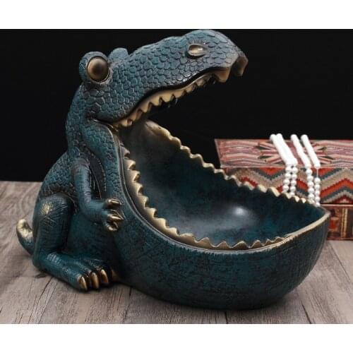 Resin Hippo Figurine Crafts Keychain Desktop Accessories Storage Animal Ornaments Household YE-Hot