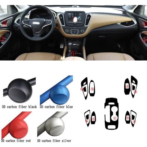 Car-Styling Car Interior Center Console Color Change Carbon Fiber Molding Sticker Decals For Chevrolet Malibu XL 2016-2019