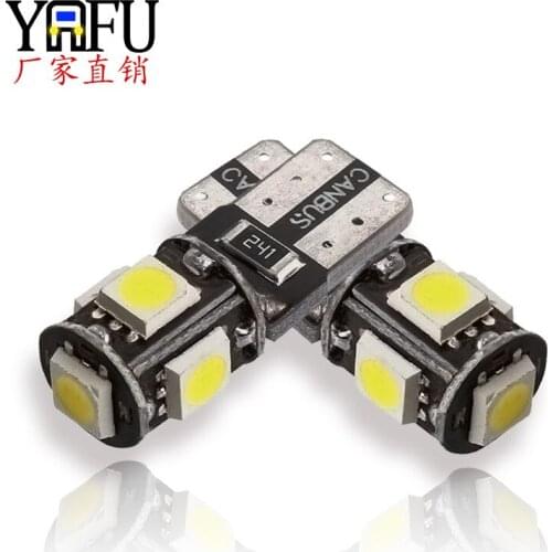 T10 5050 5smd Led Width Lamp Automobile LED Light CANbus Decoding Reading Lamp 12V License Plate Lamp Car Accessories
