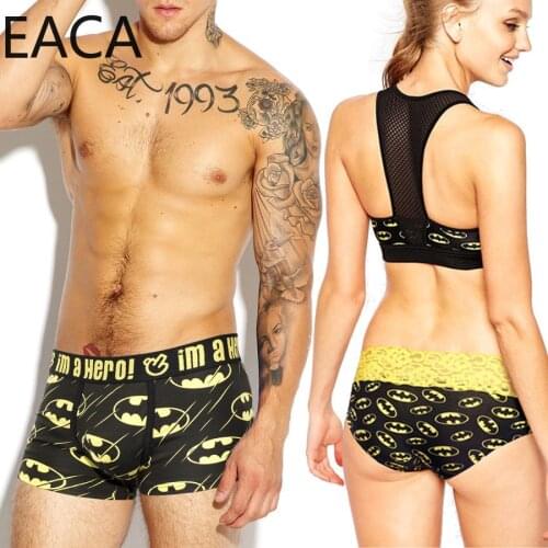 New Pink Heroes High-quality Cotton Couple Underwear Men&Women Briefs Men Boxer Shorts Cuecas Fashion Cartoon Printed Underpants