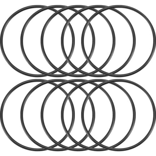 Uxcell 10 x Black Nitrile Rubber O Ring Grommets Seal 55mm x 60mm x 2.5mm